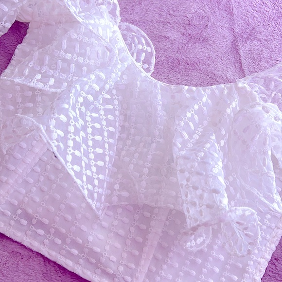 Blu Spero: “Dare To Fail Off Shoulder Lace Crop Top” - Picture 7 of 9